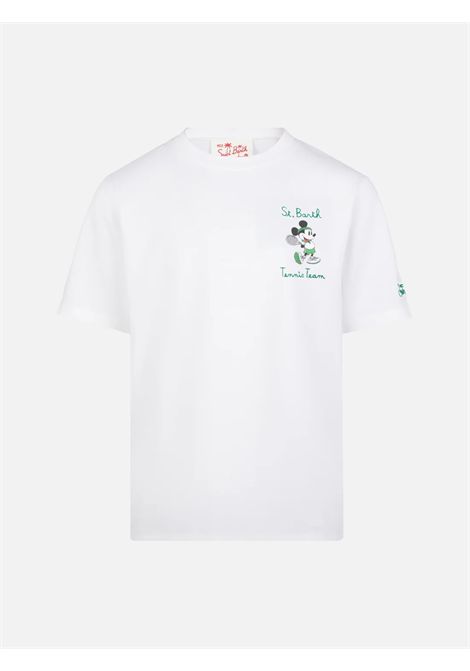 T-shirt con stampa SAINT BARTH | TSH0001 T-SHIRT BOY02633H MICKEY TENNIS 01N